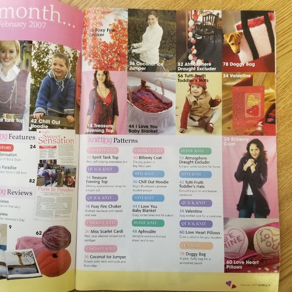 Rare, Collectible The Knitter UK magazine February 2007 Issue 34 - Picture 5 of 5